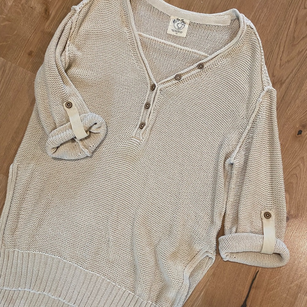 Free People Firefly Tunic Sweater, XS